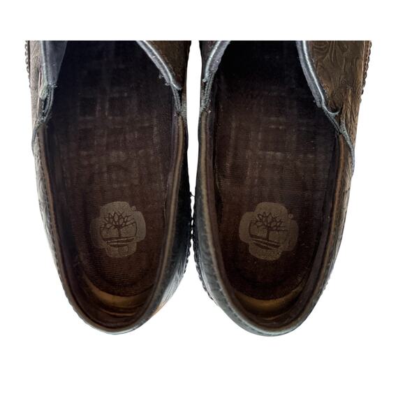 Timberland Pro Renova Clogs Black Embossed Leather Work Nursing 87558 Womens 9 M - Picture 4 of 10